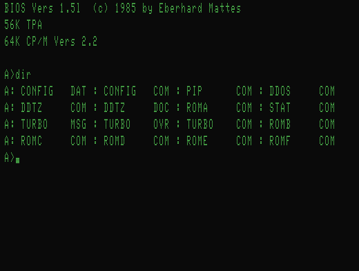 CP/M BIOS Eberhard Mattes