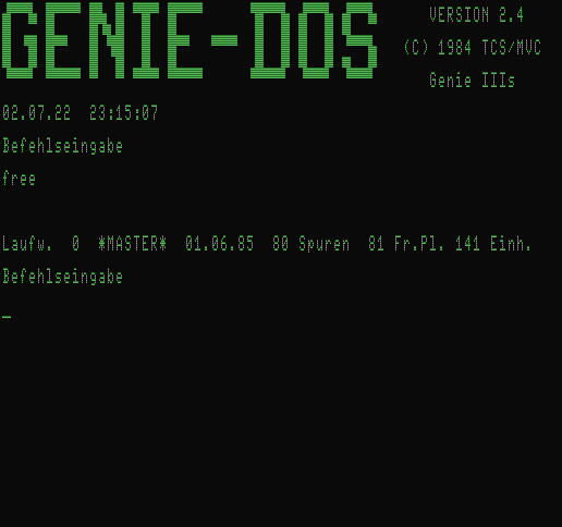 GDOS 2.4 Master  64 Zeichen Modus