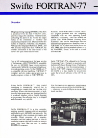 SWIFTE FORTRAN-770001