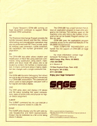 Sage User Bulletin 1 - CPM-68K0001