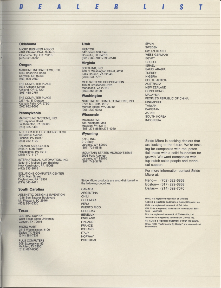 Stride Product Catalog 030